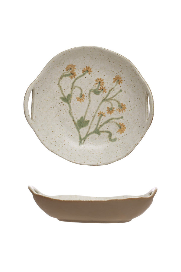 BABY DAISY STONEWARE BOWL