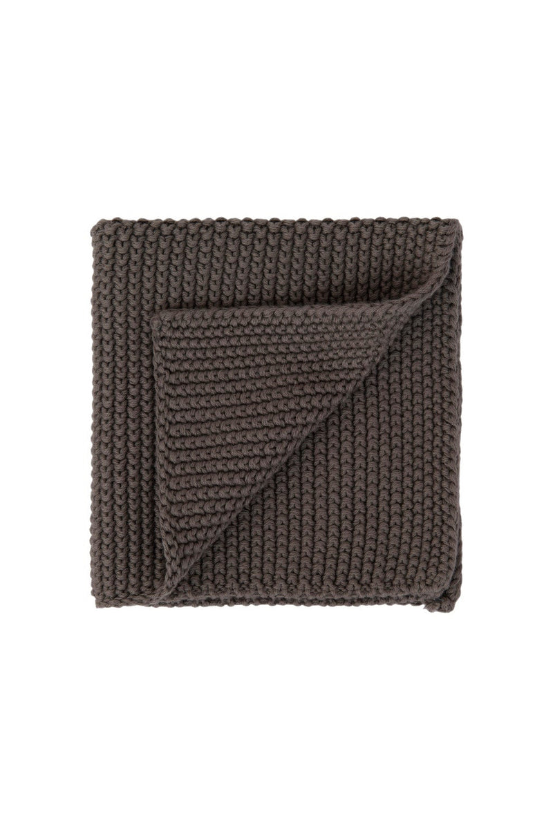 GREY COTTON KNIT DISH CLOTHS