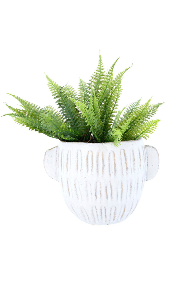 HANDLED STONEWARE PLANTER