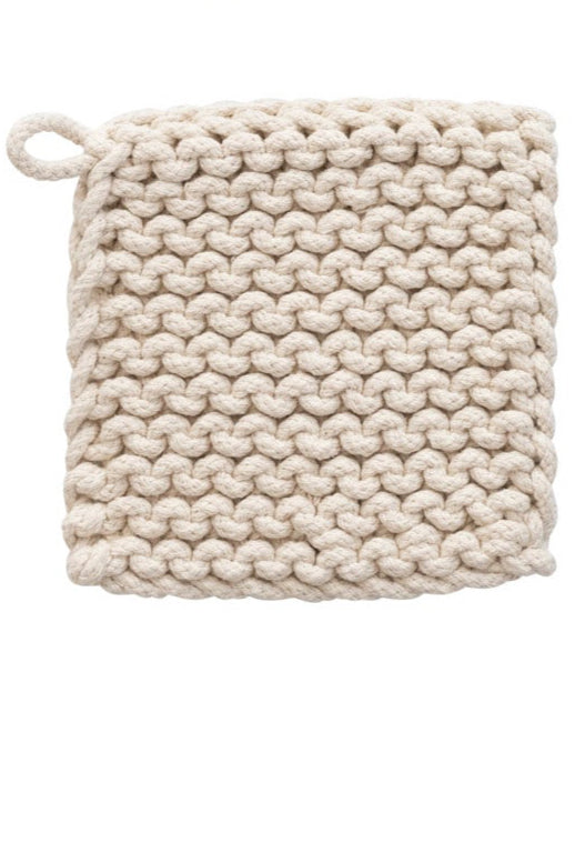 CROCHETED POT HOLDER - LIGHT