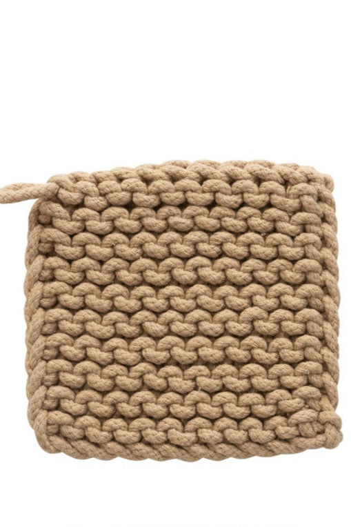 CROCHETED POT HOLDER - LIGHT