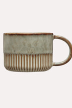CRIMPED STONEWARE MUG