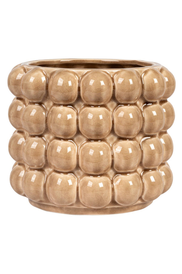 RAISED DOT STONEWARE PLANTER