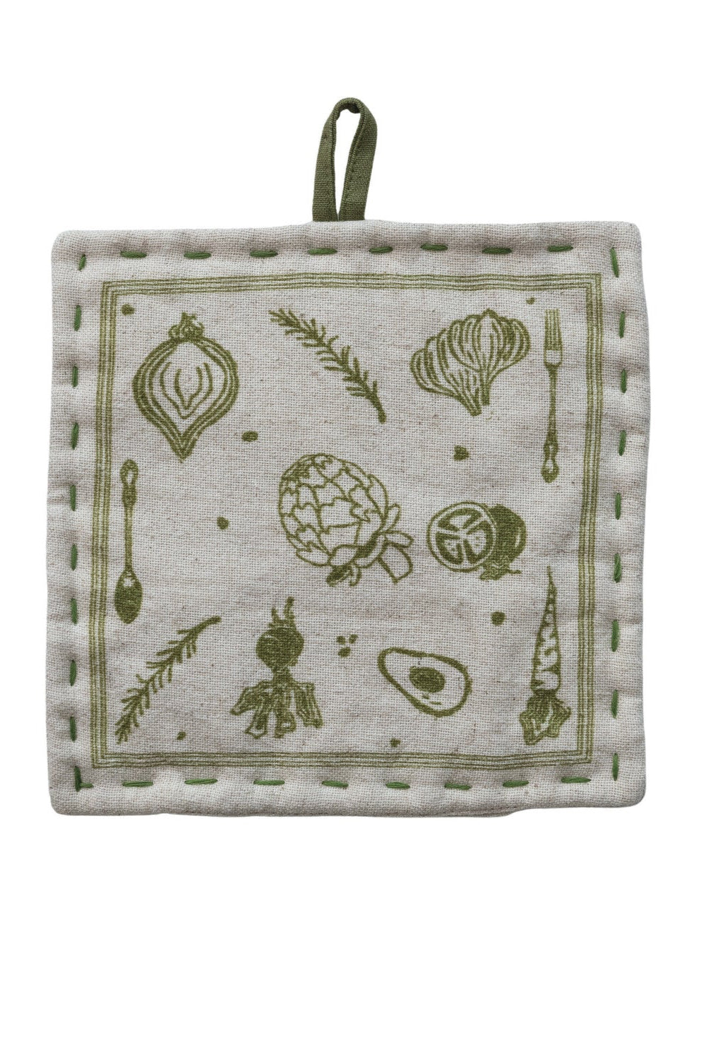VEGETABLE LINEN POT HOLDER