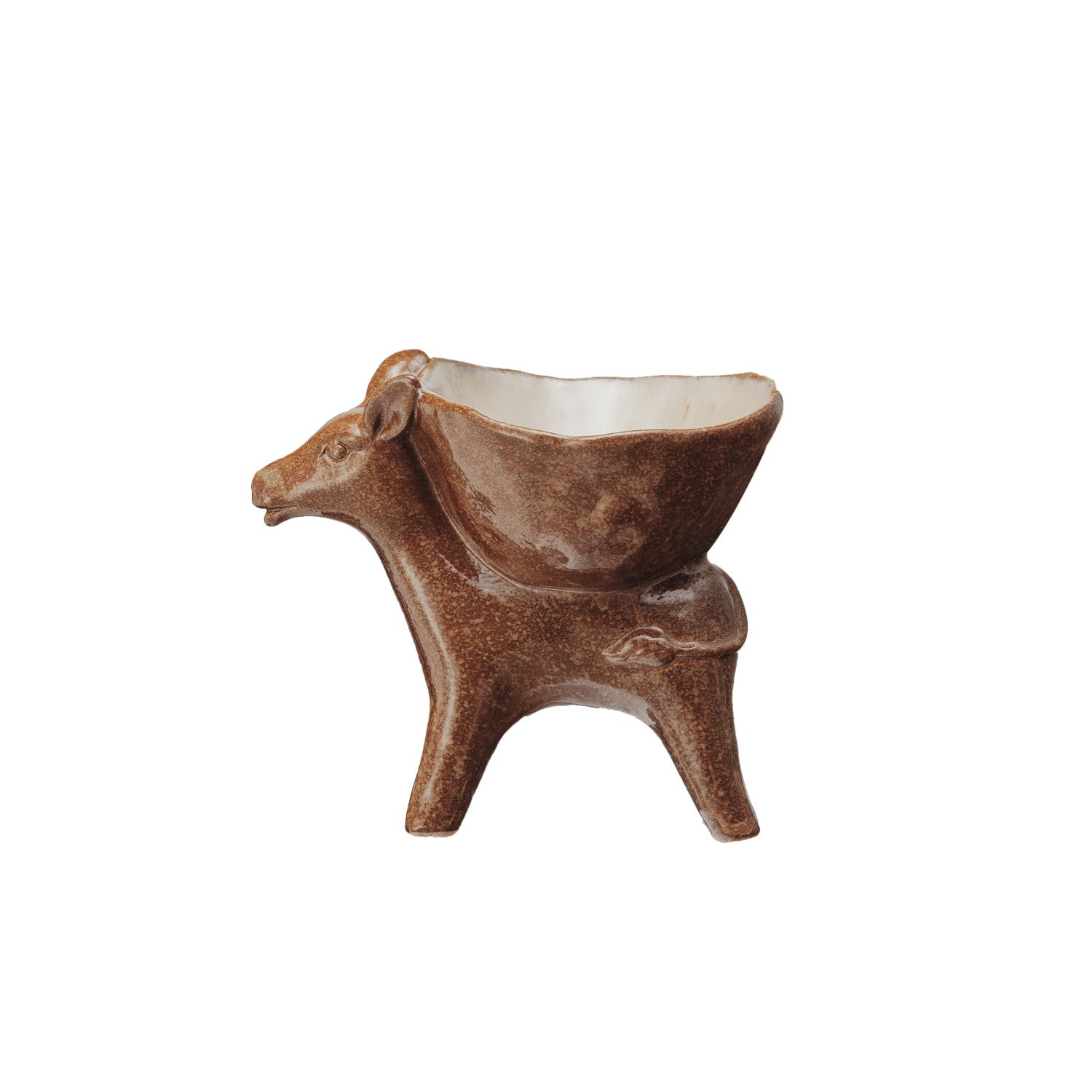 STONEWARE DONKEY DISH