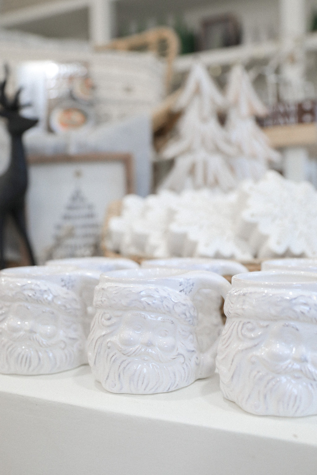 SANTA MUG, CERAMIC, 3.75"