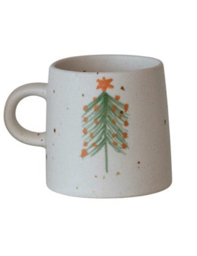 12 OZ. CHRISTMAS TREE MUGS
