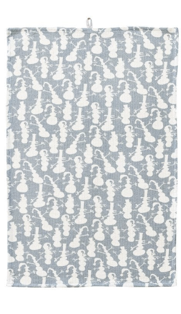 PRINTED WAFFLE TEA TOWEL