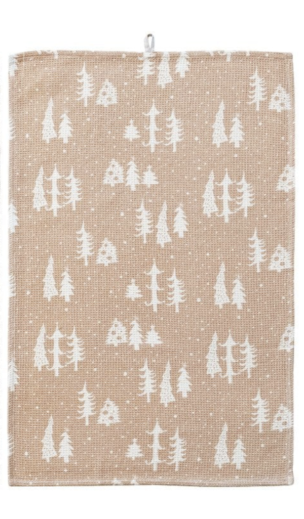 PRINTED WAFFLE TEA TOWEL