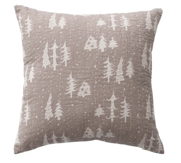 18" HAND EMBROIDERED PILLOW