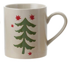 12 OZ. HAND-PAINTED STONEWARE MUG