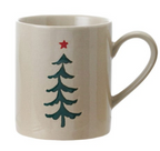 12 OZ. HAND-PAINTED STONEWARE MUG