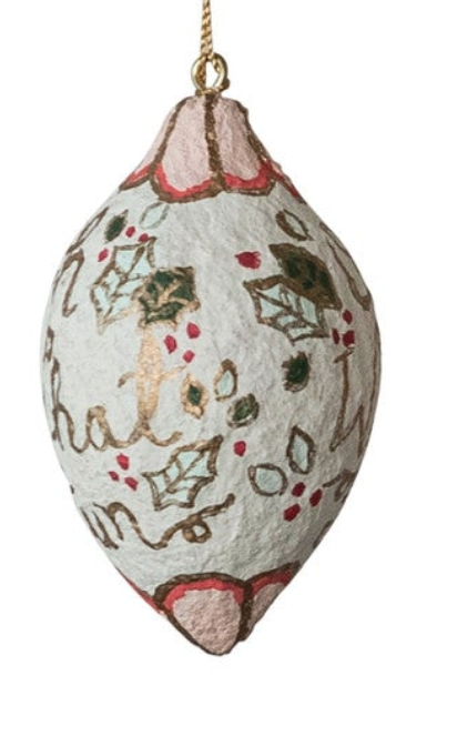 MULTICOLOR HAND-PAINTED ORNAMENT