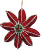 WOOL FELT FLOWER ORNAMENT