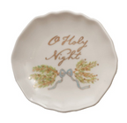 STONEWARE SCALLOPED PLATE