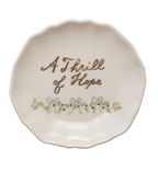 STONEWARE SCALLOPED PLATE