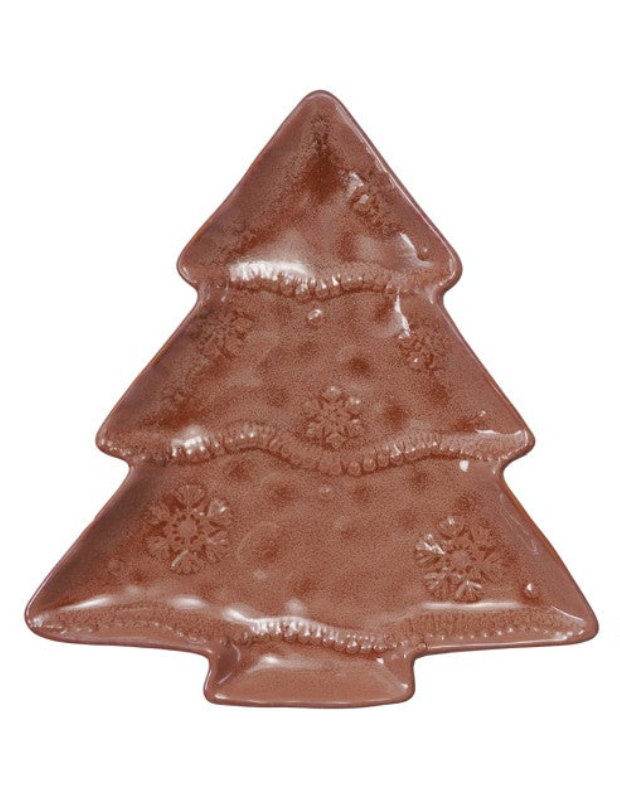 STONEWARE TREE PLATE