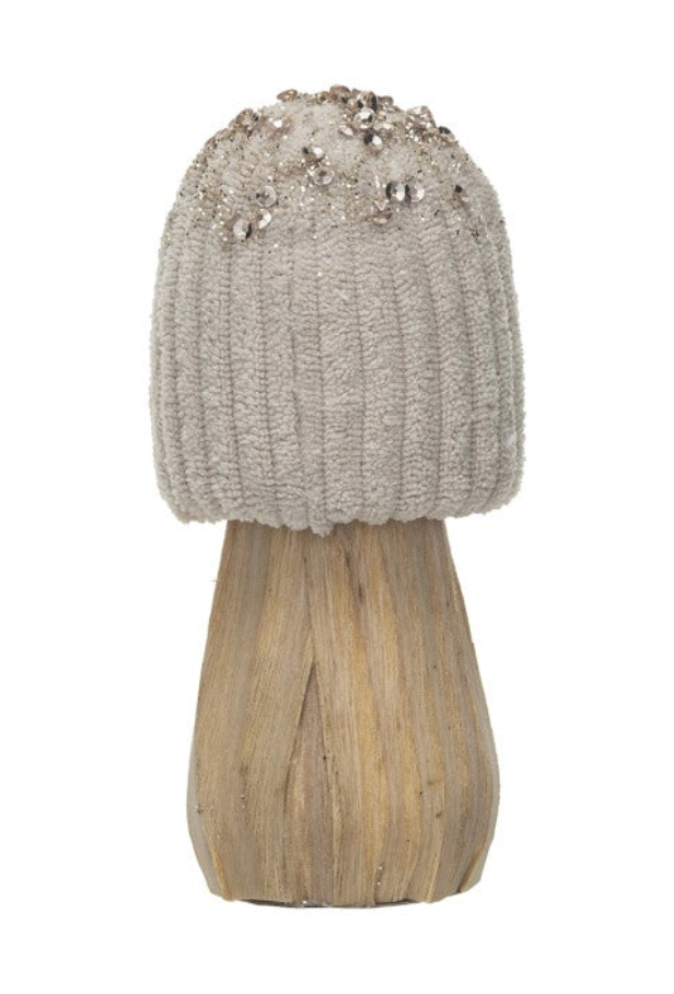 FABRIC + WOOD MUSHROOMS