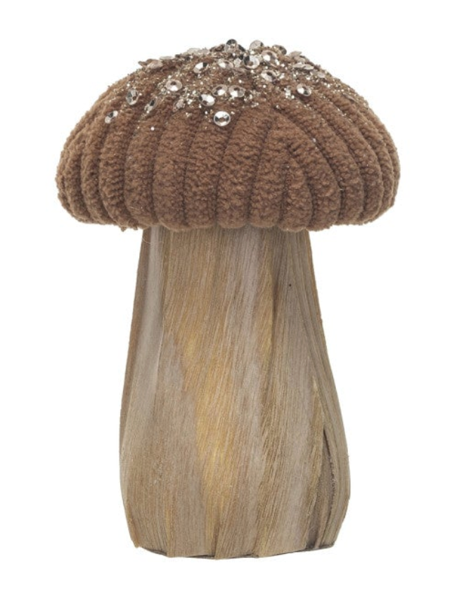 FABRIC + WOOD MUSHROOMS