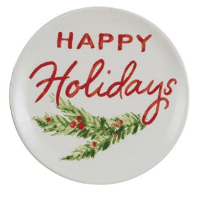 HOLIDAY STONEWARE PLATES