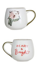 16 OZ. HOLIDAY STONEWARE MUGS