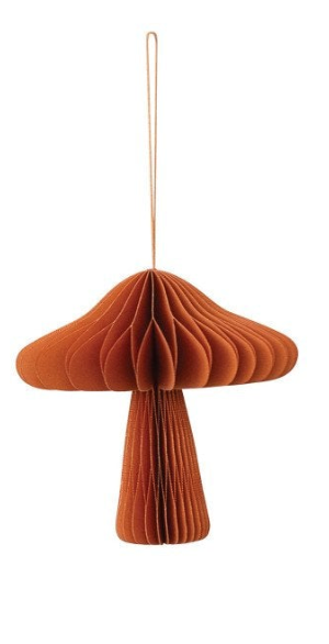 HONEYCOMB MUSHROOM ORNAMENT