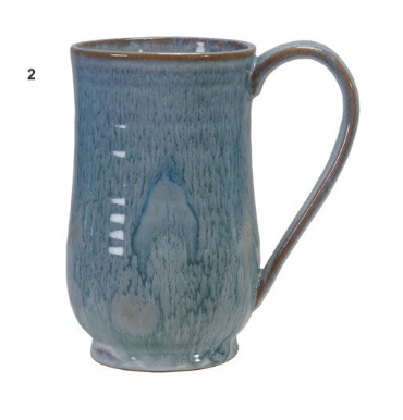 20 OZ. MOSAIC GLAZED STONEWARE MUG