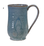 20 OZ. MOSAIC GLAZED STONEWARE MUG