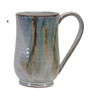 20 OZ. MOSAIC GLAZED STONEWARE MUG