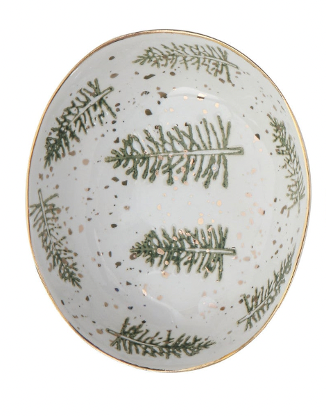 HAND-PAINTED STONEWARE DISHES