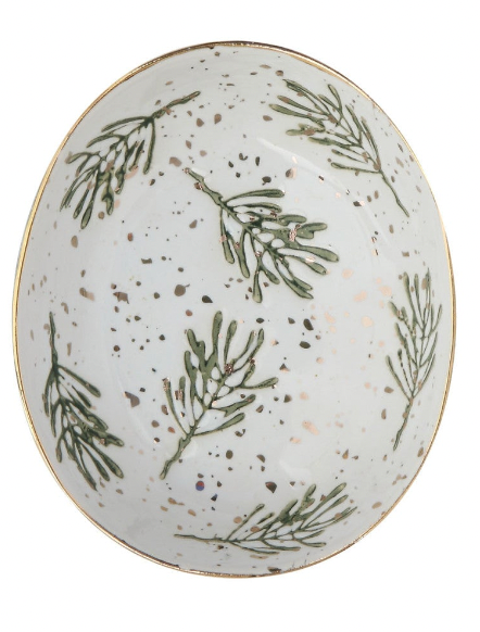 HAND-PAINTED STONEWARE DISHES