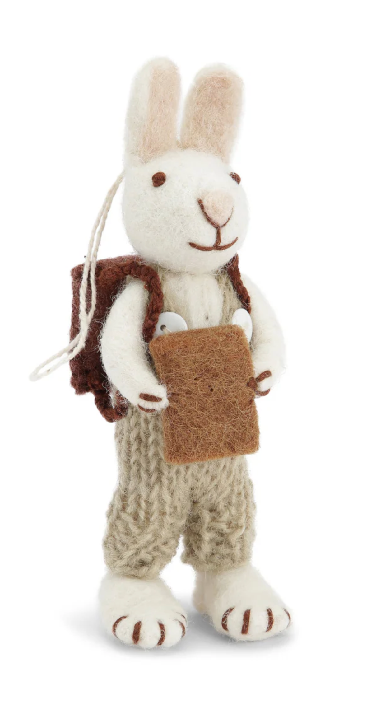 WHITE BUNNY WITH BOOK