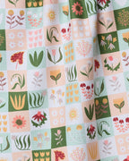 GEOMETRY TEA TOWEL - PATCHWORK GARDEN