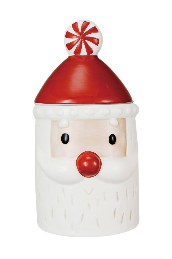 CERAMIC SANTA SHAPED COOKIE JAR