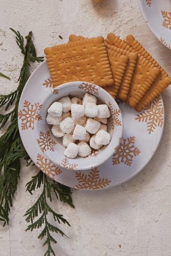 CREAM SNOWFLAKE BOWL