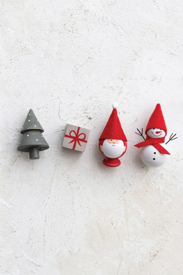 TREE + GNOME + SNOWMAN (SET OF 4)