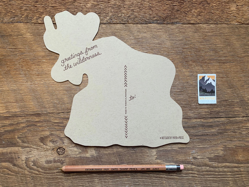 NOTEWORTHY POSTCARDS- MOOSE