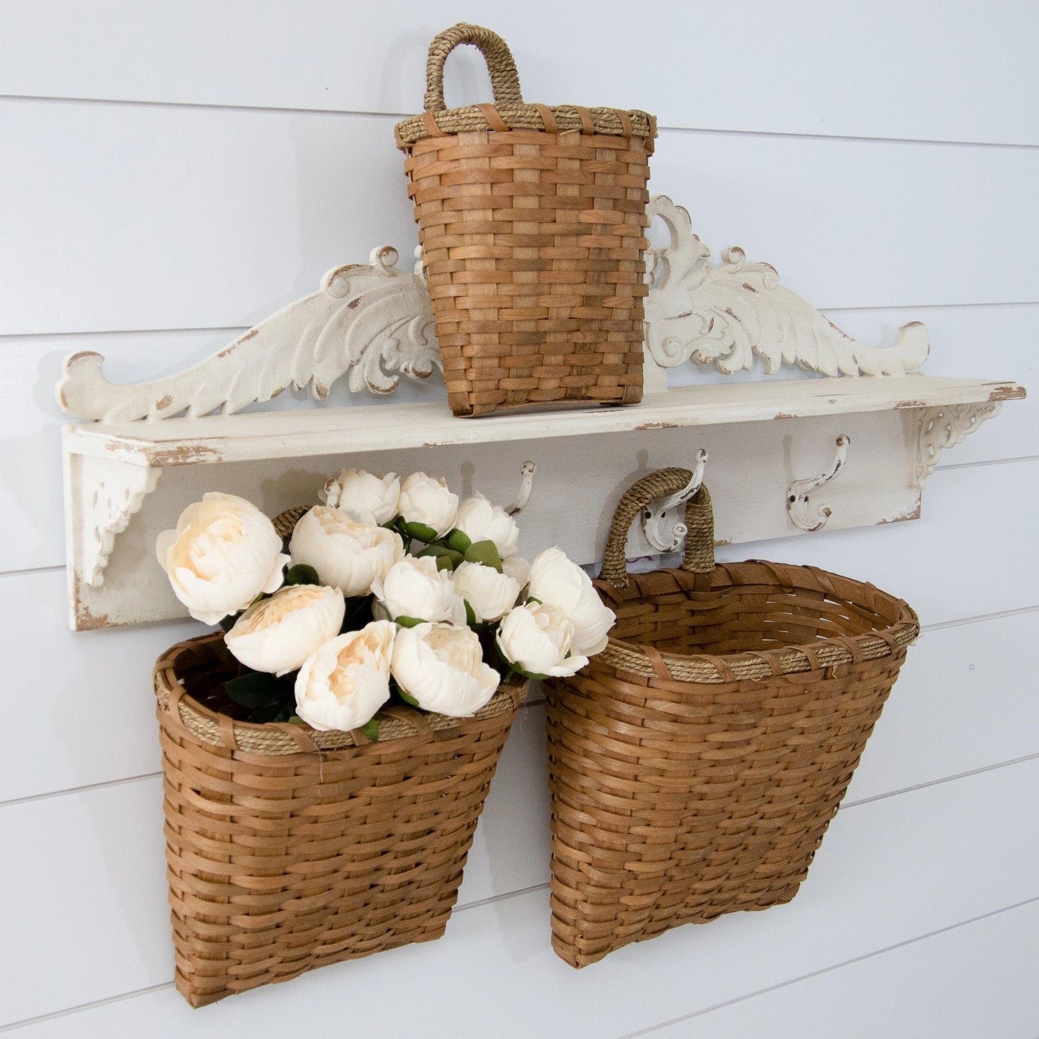 HANGING CHIPWOOD BASKETS