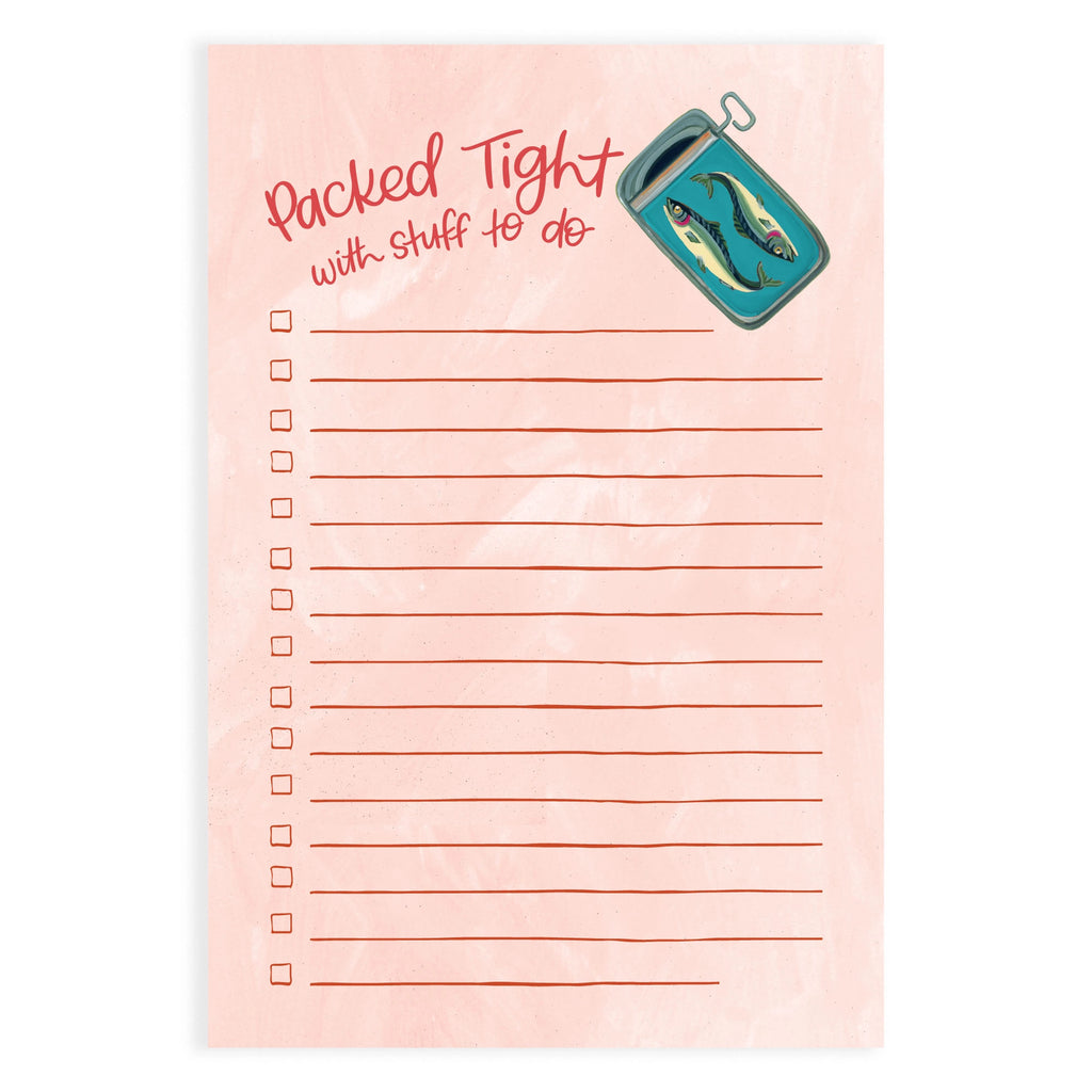 PACKED TIGHT SARDINES NOTEPAD