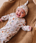 ANIMAL ABC KNOTTED GOWN