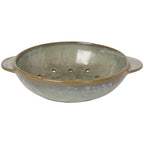 GRAY STONEWARE FRUIT BOWL