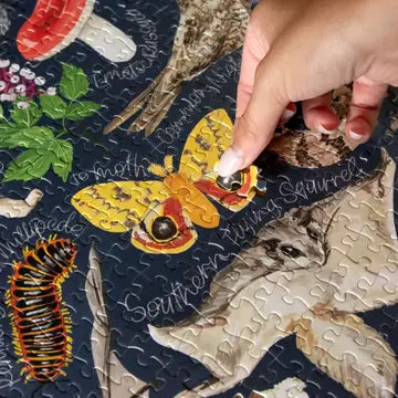 MIDNIGHT FLORA + FAUNA 1000 PIECE PUZZLE