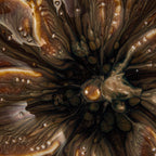 STONEWARE FLOWER DISH