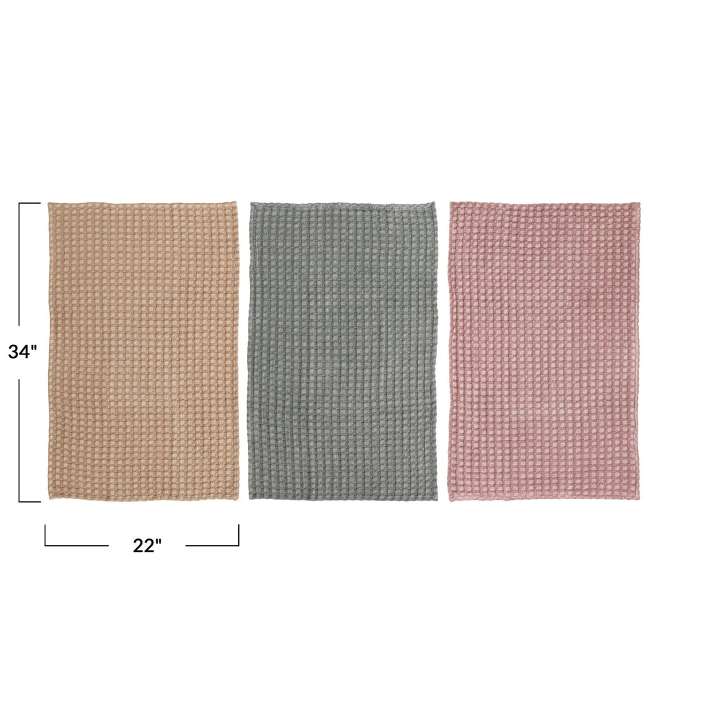 STONEWASHED COTTON TEA TOWELS