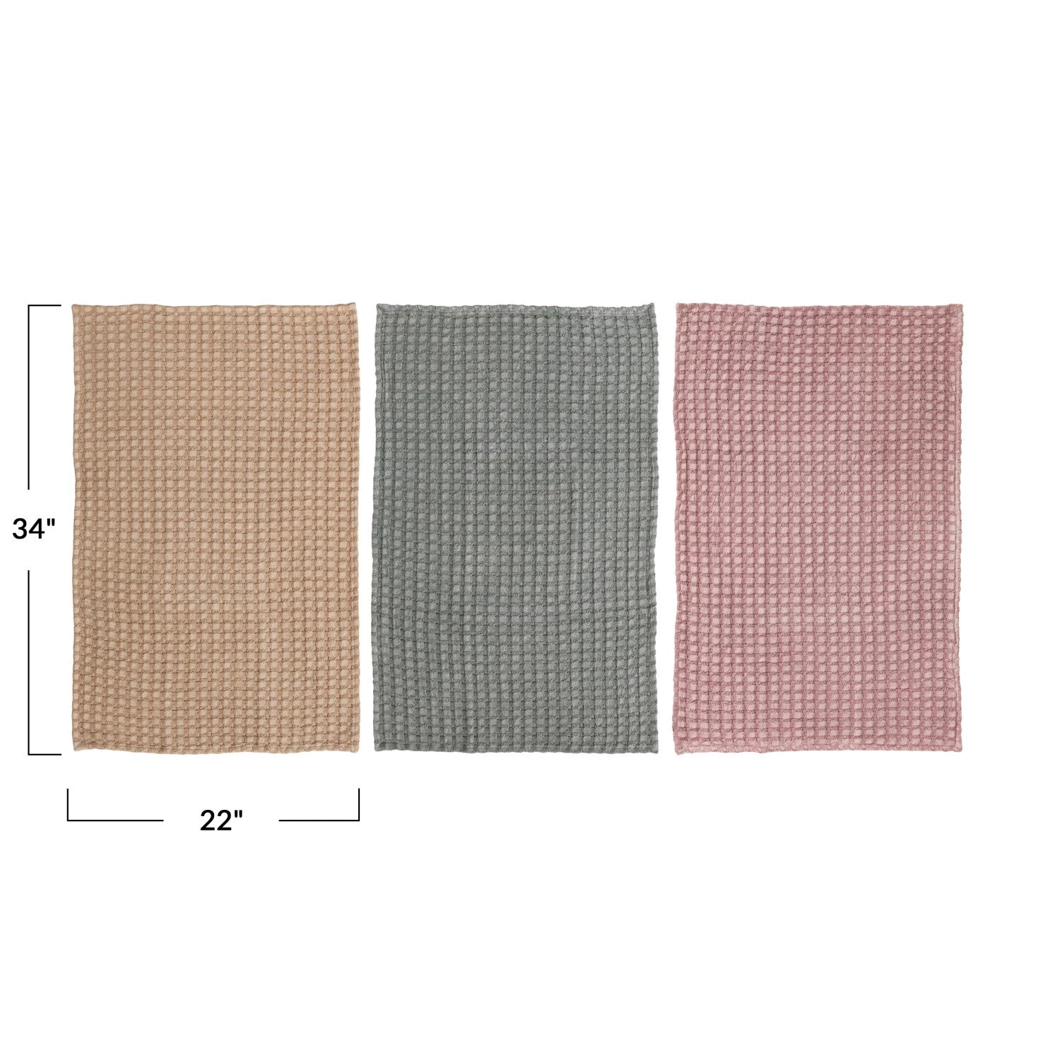 STONEWASHED COTTON TEA TOWELS