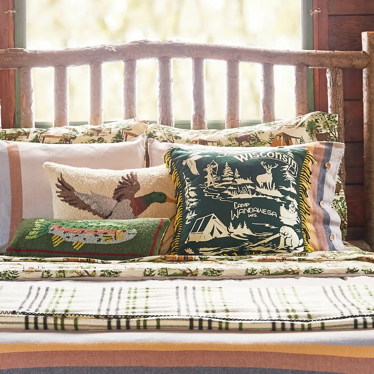 CAMP WANDAWEGA MALLARD PILLOW