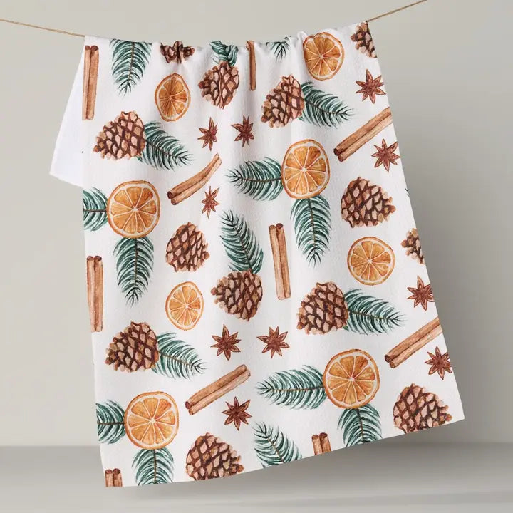 GEOMETRY TEA TOWEL - SIMMER POT