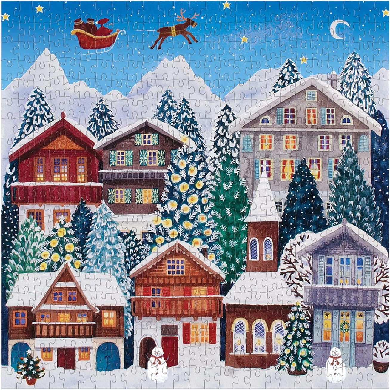 YULETIDE VILLAGE 500 PC. PUZZLE