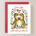 DINOSAUR ANNIVERSARY CARD