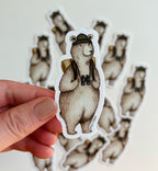 BEAR HIKER STICKER
